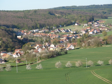Letecký pohled na Pístovice