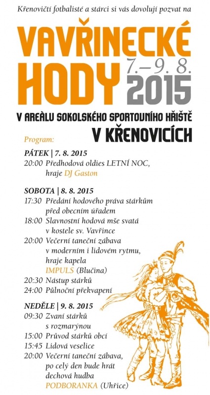 Vavřinecké hody v Křenovicích 2015