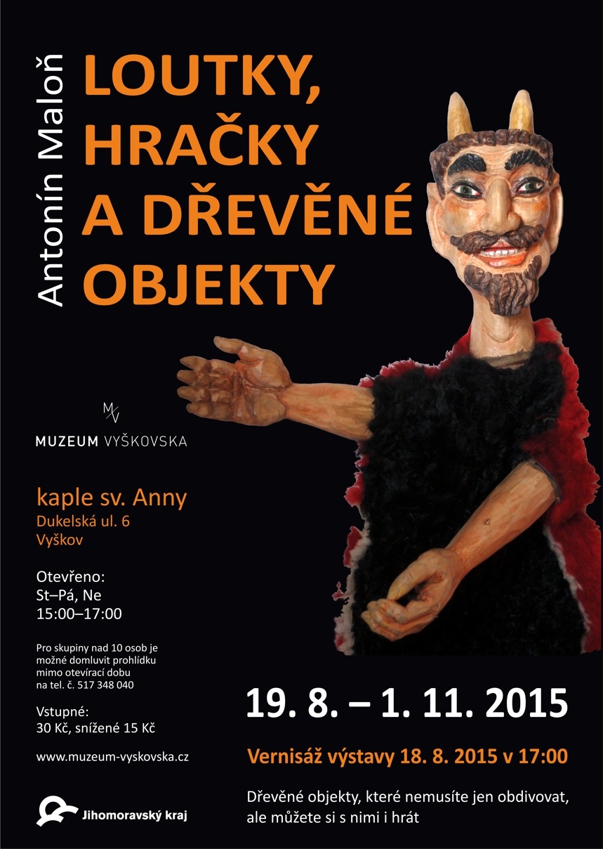 Výstava Loutky, hračky a dřevěné objekty